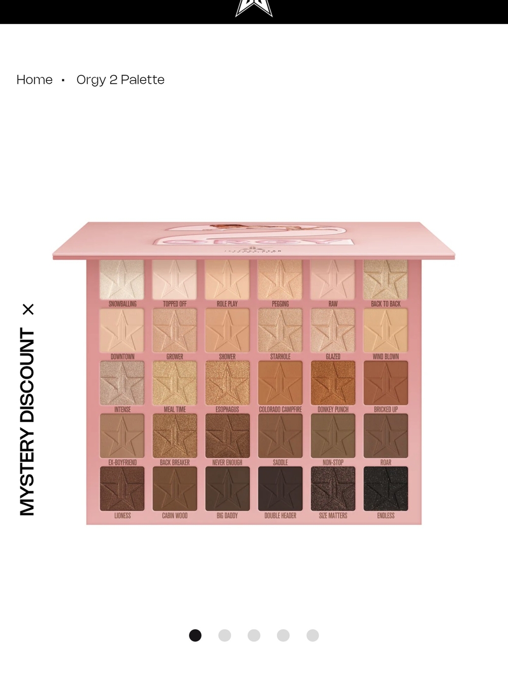 Jeffree Star Orgy 2 Eyeshadow Palette - BNWOB